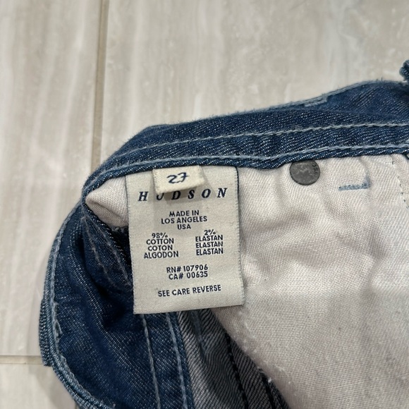 Hudson Jeans Dark Denim Shorts - Picture 3 of 3